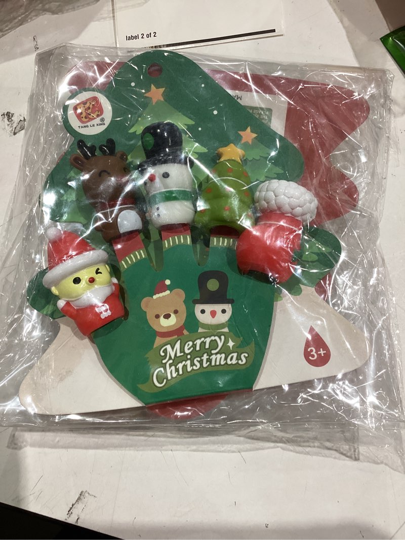 Condition photo showing Good Condition for CCINEE 10pcs Christmas Finger Puppets Set for Kids, Mini Christmas Character Toys for Toddlers Xmas Tree Elk Santa Claus Snowman Figurines for Baby Shower Goodie Bag Fillers Cute