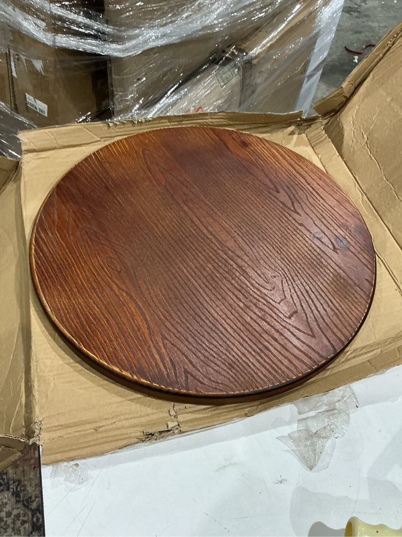 Condition photo showing Good Condition for yosoo wood serving tray, elegant style wooden serving tray for dinner for lunch for breakfast 27cm