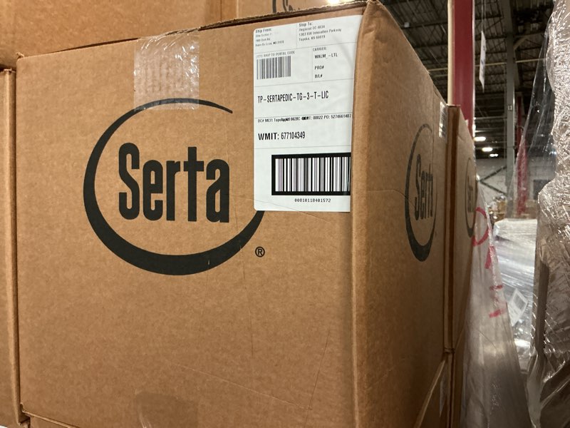 Condition photo showing New/Like New for twin 3” sertapedic matress topper