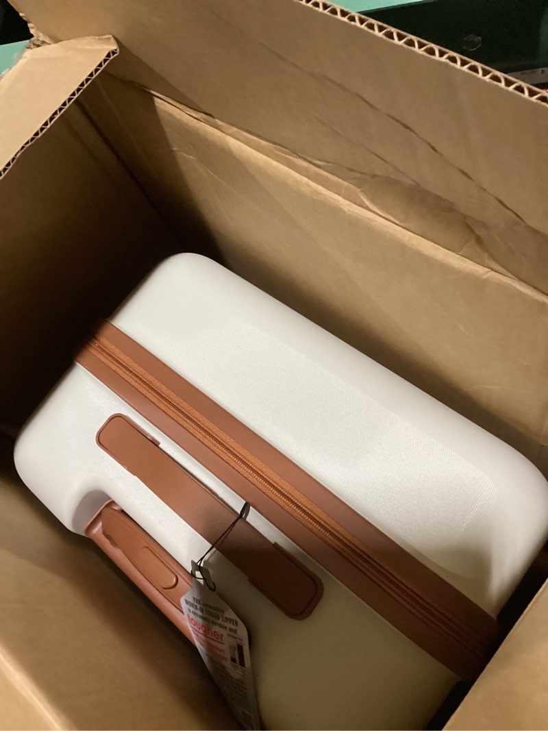 Condition photo showing Good Condition for KYME Luggage Sets 2 Piece Hardshell 20"/24" Suitcase with Double Spinner Wheels Hardside Suitcases Sets with TSA Lock PC+ABS Travel Luggage (Beige, 2Pcs Set(20"/24")) 2Pcs Set(20"/24") Beige