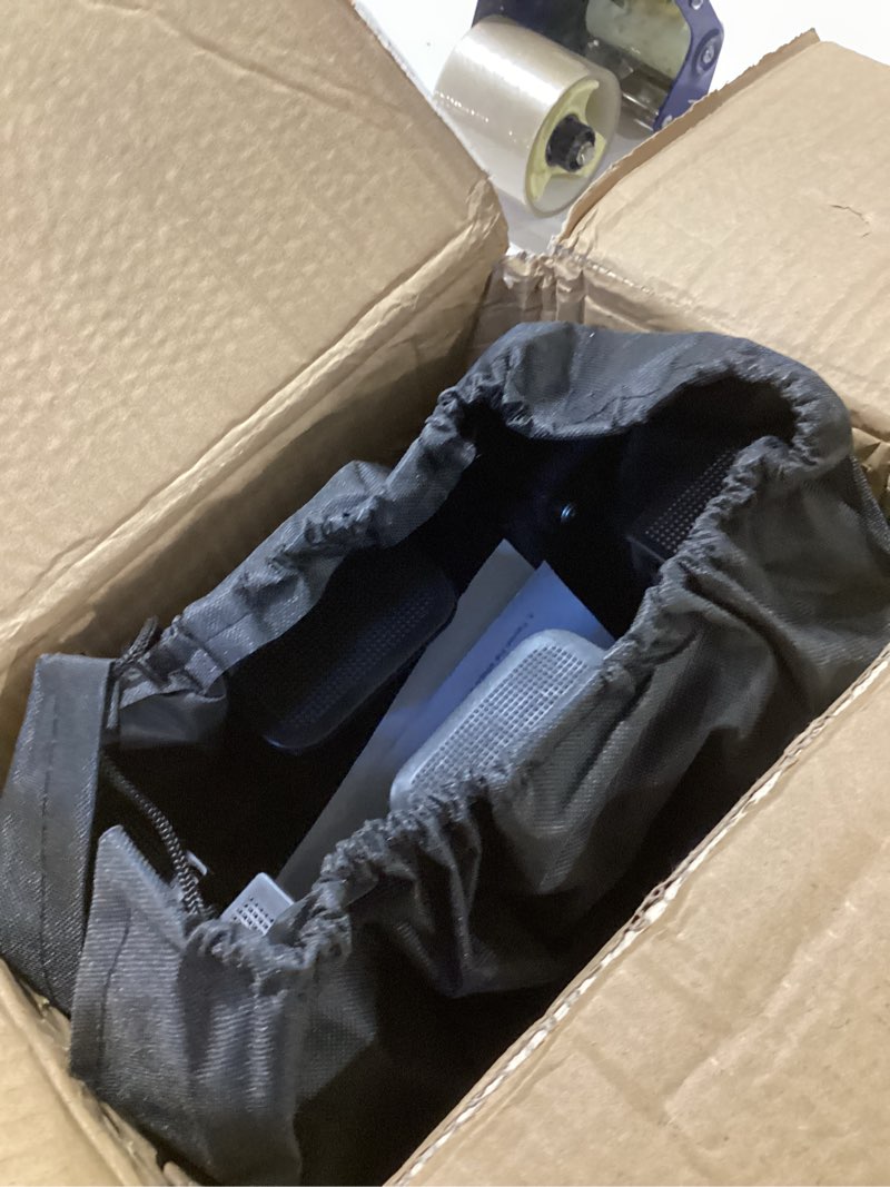 Condition photo showing Good Condition for camping cot, folding cot bed for adults with built-in mattress and pillow, portable outdoor sleeping cot for camping and travel, with carry bag, grey, max load 450 lbs