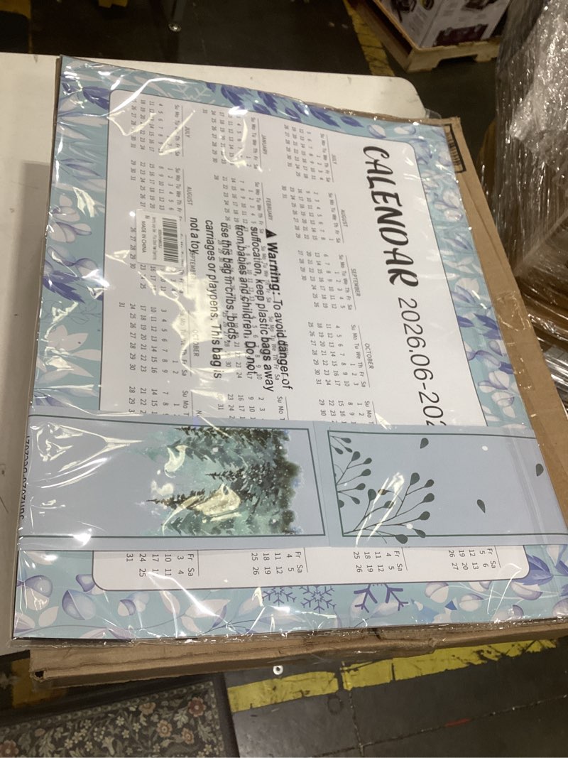 Condition photo showing New/Like New for guasslee monthly large desk calendar 2026-2027 - 19 months 22" x 17" calendar from jun. 2026 to dec. 2027, large monthly planner with holiday watercolor design for office school home organizing june 22"x17"
