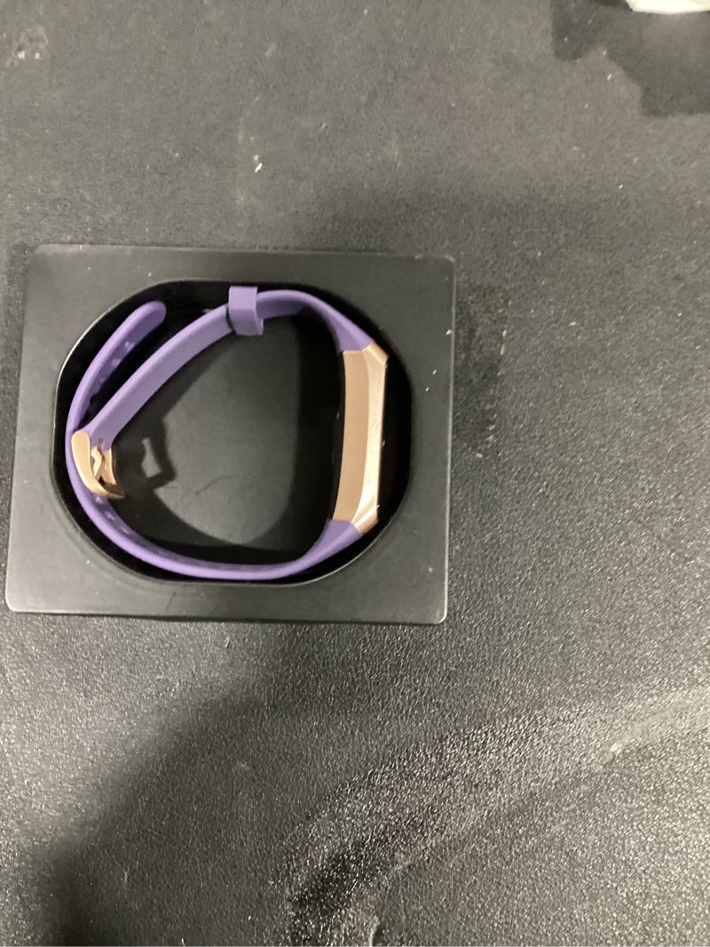 Condition photo showing As Is for Fitness Tracker with Step Counter/Calories/Stopwatch, Activity Tracker, Health Tracker with Heart Rate Monitor, Sleep Tracker,1.10''AMOLED Touch Color Screen, Pedometer Watch for Women Men Dark Purple