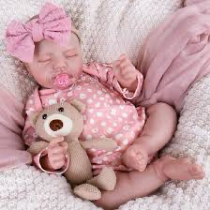 aori lifelike reborn baby dolls - 20 inch ultra realistic sleeping girl newborn baby doll with weigh
