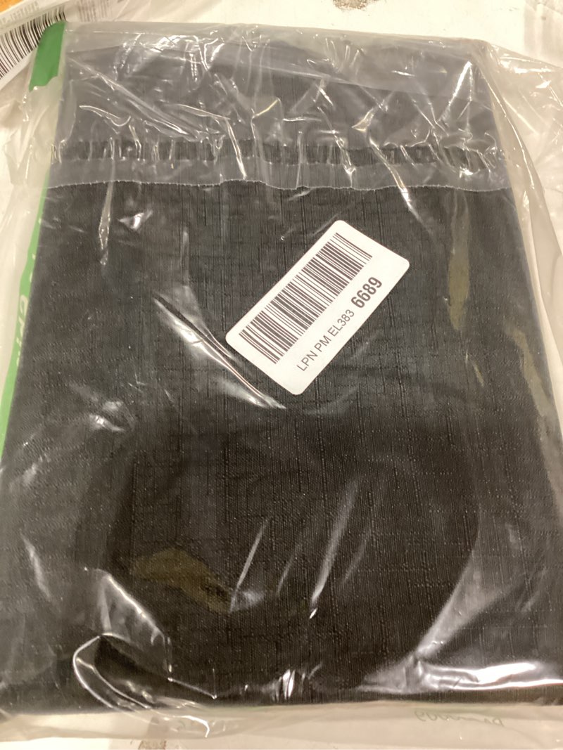 Condition photo showing Good Condition for ECLIPSE Kendall Modern Blackout Thermal Rod Pocket Window Curtain for Bedroom or Living Room (1 Panel), 42" x 95", Black Black 42"W x 95"L (Pack of 1) Rod Pocket