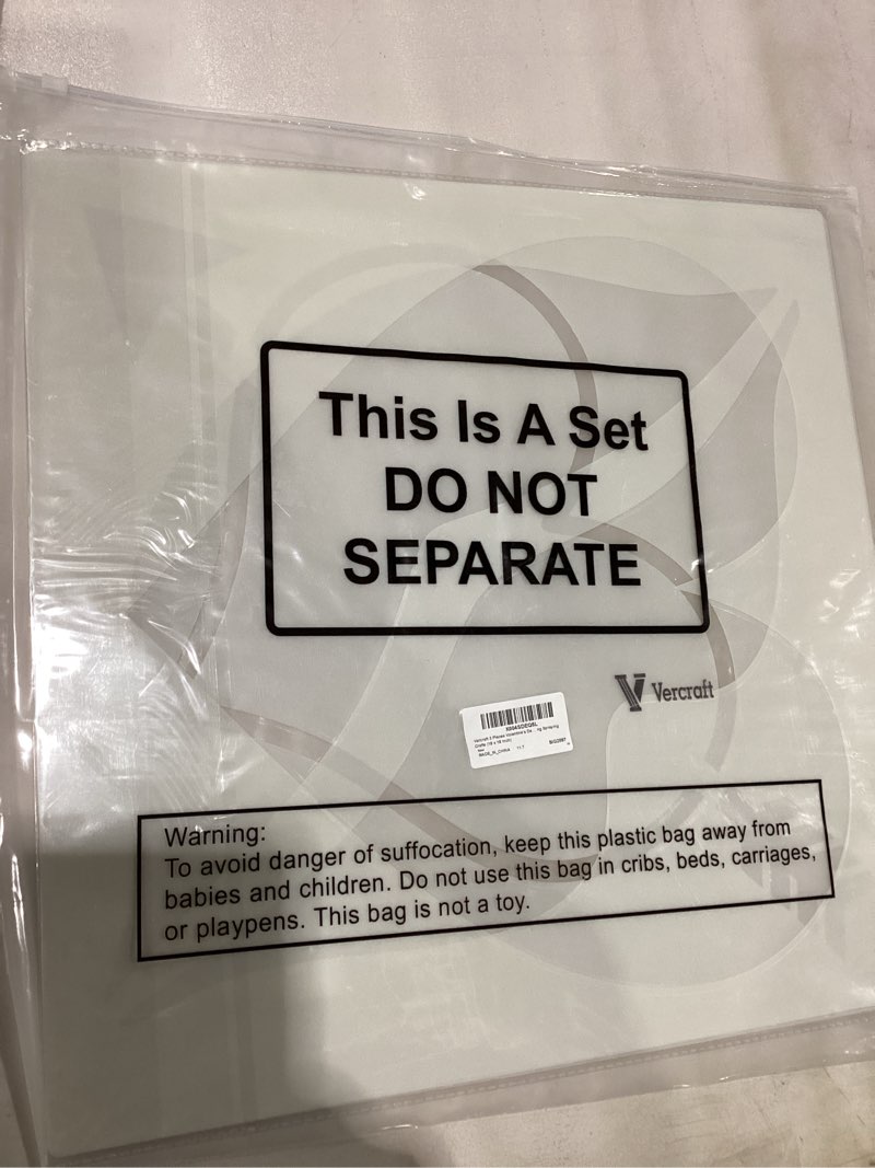 Condition photo showing New/Like New for Vercraft 3 Pcs 18 x 18'' Valentines Large Heart Stencil for Painting on Wall Wood Stone Reusable Lip