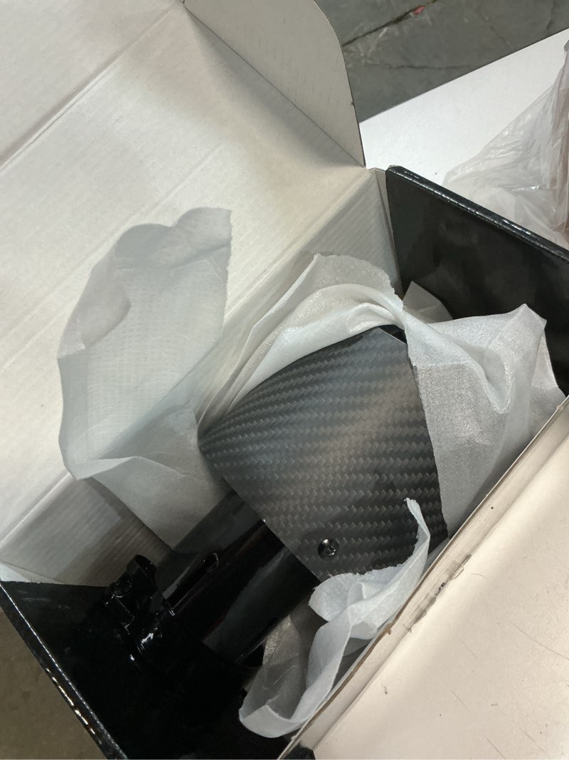 Condition photo showing Good Condition for carbon fiber exhaust tip 2" inlet to 4"outlet, universal tailpipe 2 inch exhaust muffler tip (matte) matte carbon fiber 2" inlet to 4"outlet