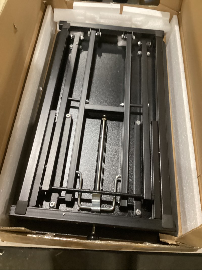 Condition photo showing Good Condition for standing desk converter adjustable height,keyboard riser for stand up desk riser,computer keyboard stand for desktop,ergonomic sit stand computer workstations black size 23.6 inch