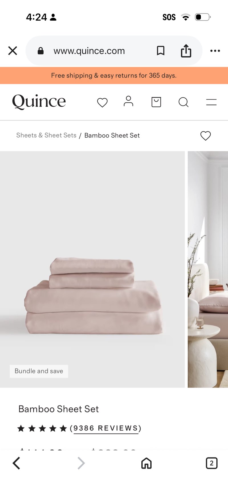 bamboo sheet set king