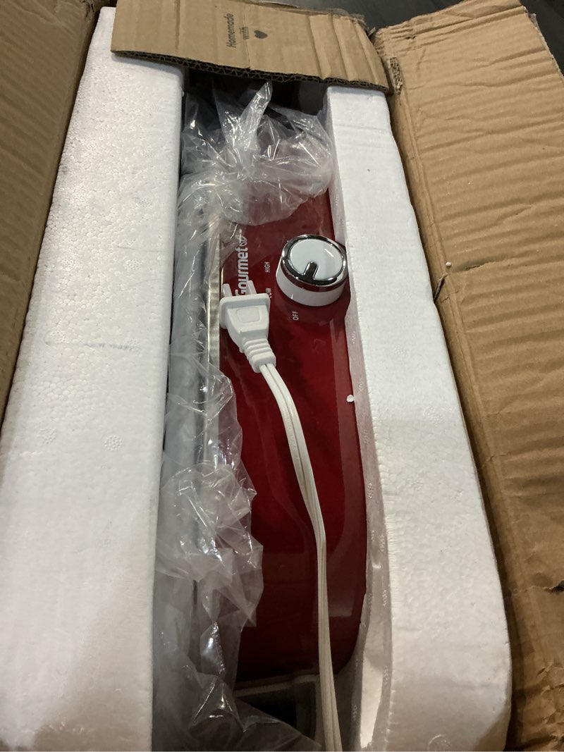 Condition photo showing Good Condition for Elite Gourmet MST-5240 Casserole Crock Slow Cooker, Locking Lid Adjustable Temperature Keep Warm Oven & Dishwasher-Safe Casserole Pan, 3.5Qt Capacity, Red