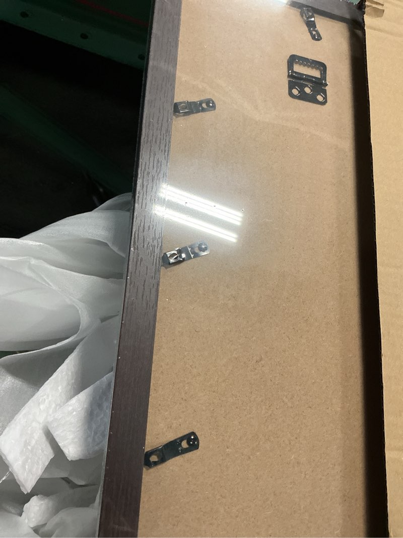 Condition photo showing Good Condition for 16x20 Picture Frame with Mat for 11x14 Set of 3, Dark Brown Wood Grain 16x20 Frames for Wall Mounting (3 Pack, Walnut) 16x20 - 3 pack Walnut