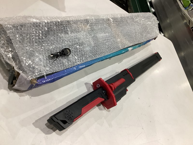 Condition photo showing Good Condition for colorful streamer glowing sword toys with spray & sound effects suitable for cosplay halloween props collect decoration red