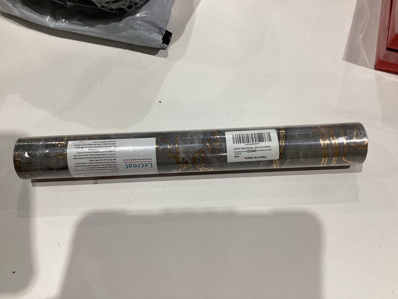 Condition photo showing New/Like New for LXCREAT Marble Contact Paper Peel and Stick for Kitchen Countertop, Matte Black and White Wallpaper Removable Self Adhesive Vinyl Waterproof Roll 15.7”×236" for Cabinets Wall Covering Easy to Clean 15.7" x 236" Black
