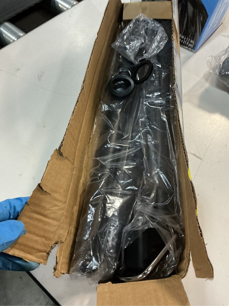 Condition photo showing Good Condition for Heavy-Duty Car Clothes Hanger Bar Adjustable 30-63 inches with 9 Anti-Slip Rubber Rings, Ideal for Trucks SUVs RVs, Travel, Business - Keep Clothes Neat & Wrinkle-Free (Premium Black)