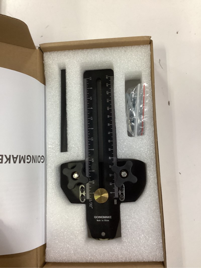 Condition photo showing Good Condition for goingmake thin rip jig table saw jig guide for making repetitive narrow thin strip cuts woodworking tools fast thin ripping guide for table saw band saw router table fits for 3/8" x 3/4" t slot