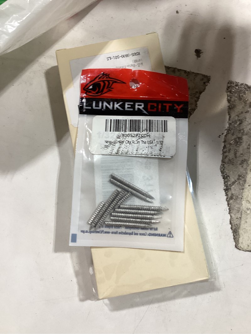 Lunker City Fishing Insert Nail Neko Weight for Bass Lures 1/32oz or 3/32oz Lead Concealed Internal Weighting, Made in The USA 1/32 Oz
