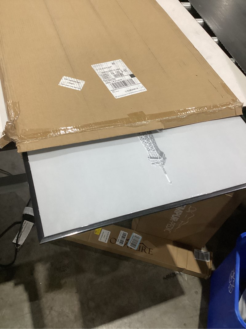 Condition photo showing As Is for upsimples 24x36 Poster Frame Black 3 Pack, Scratch-Proof Picture Frames 24 x 36 for Photo Gallery - Slide-In Strips, Horizontal or Vertical Wall Mounting