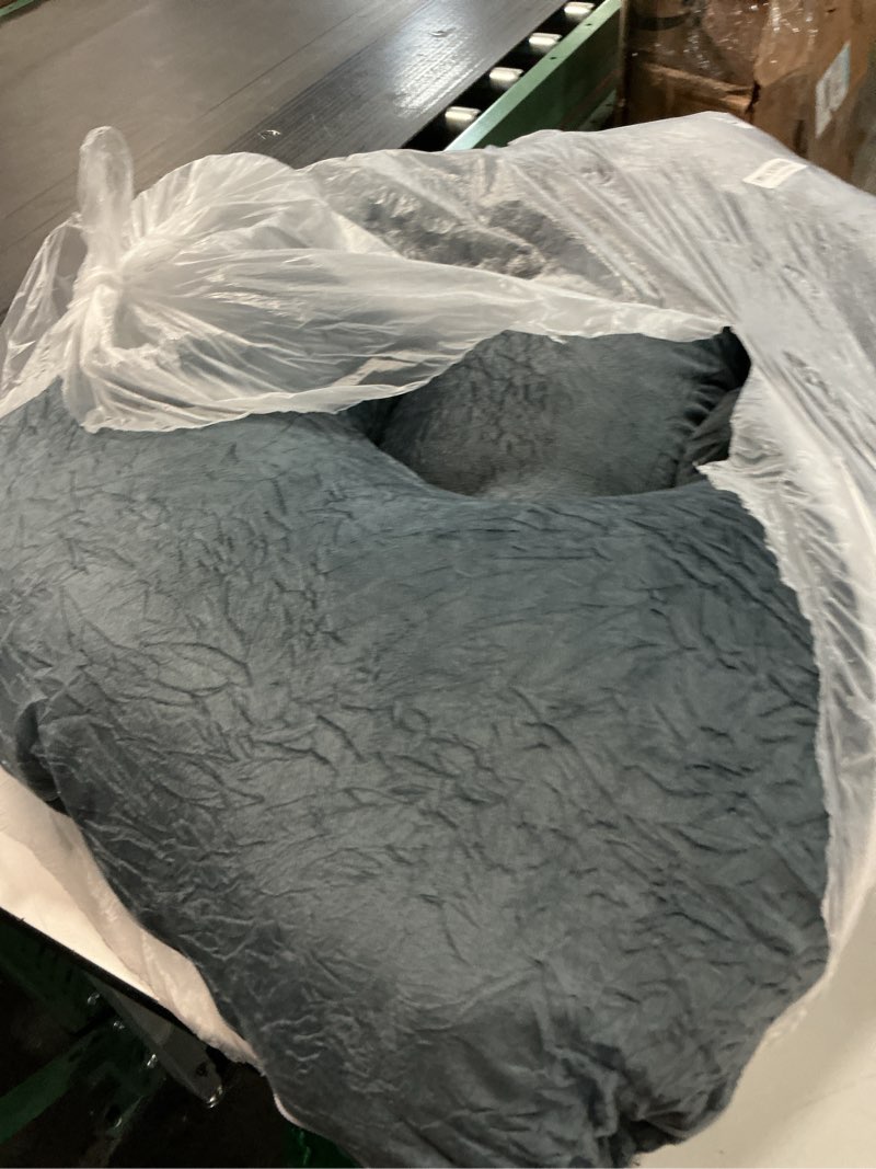 Condition photo showing Good Condition for cauzyart Pregnancy Pillows for Sleeping U-Shape Full Body Pillow and Maternity Support - for Back, HIPS, Legs, Belly for Pregnant Women with Removable Washable Cover(Black) Black Velvet Cover - 57 Inch