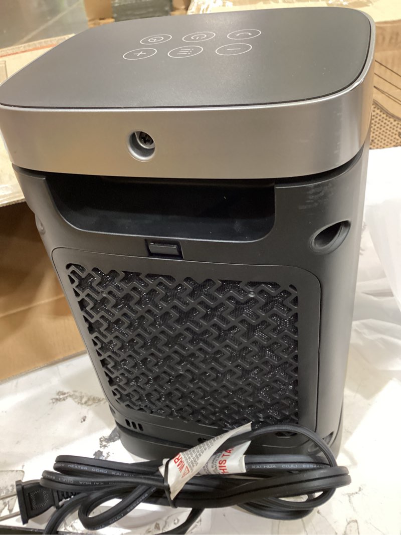 Condition photo showing Good Condition for dreo space heater, 1500w portable electric heaters for indoor use, ptc ceramic heater for office with remote, thermostat, 70°oscillation, 12h timer, 5 modes, safe quiet room heater for bedroom silver standard heater