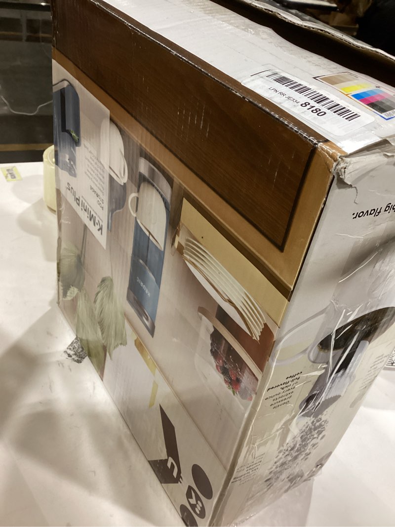 Condition photo showing As Is for Keurig K-Mini Plus Single Serve K-Cup Pod Coffee Maker, Evening Teal