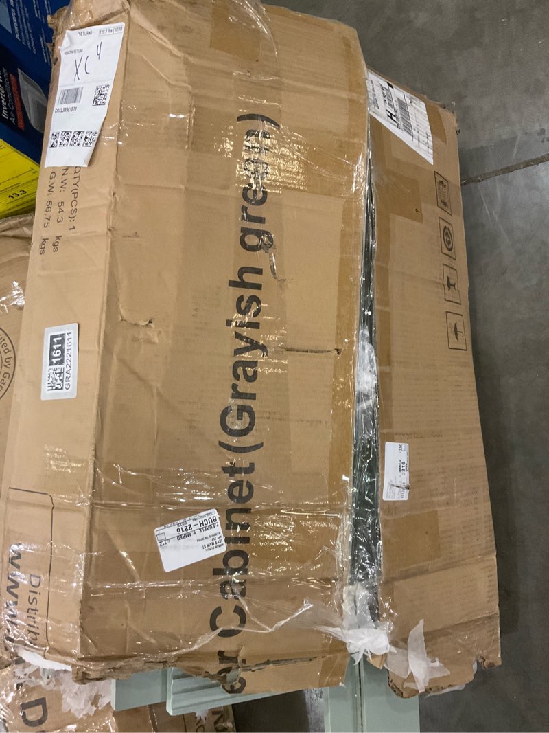 cabinet grayish green