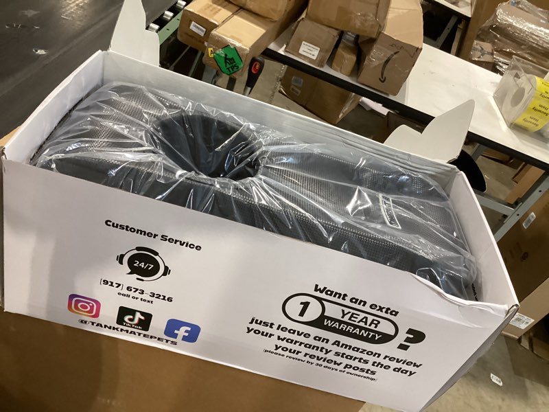 Condition photo showing Good Condition for tankmate a universal gas tank mounted motorcycle dog carrier for small to medium size dogs, scratchless non-slip design, waterproof exterior, velvet lined interior, safe pet transport
