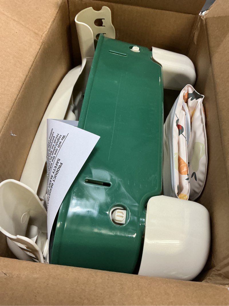 Condition photo showing As Is for safety 1st deluxe 5-in-1 sit, snack & go convertible toddler booster seat, turnip the beet