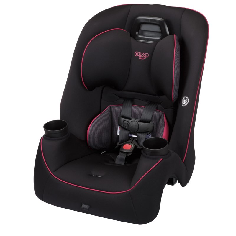 cosco kids easy elite slim all-in-one convertible car seat, framboise