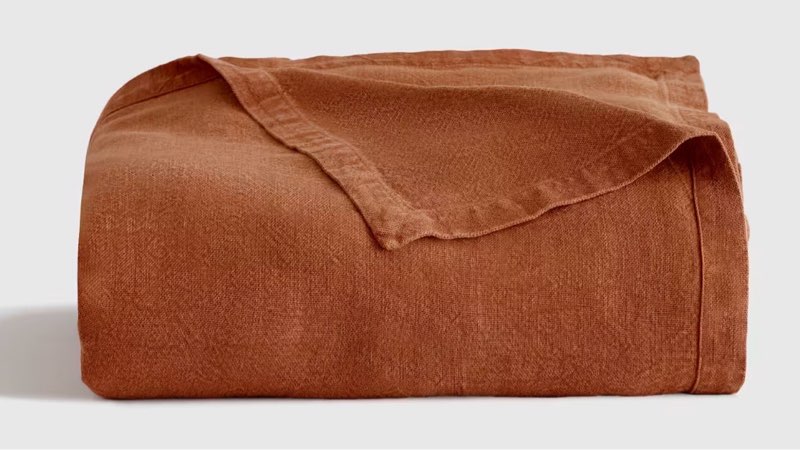 quince vintage wash european linen bed cover