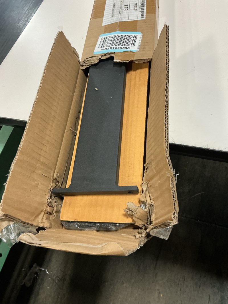 Condition photo showing As Is for Hidden Island Countertop Support Bracket 2 Pack Black 34 Inch Heavy Duty Granite Countertop Bracket Iron Island Support Brackets for Granite Quartz Wood 34 inch Black-2 Pack