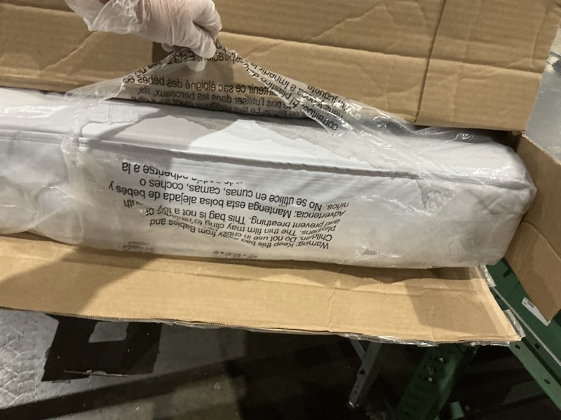 Condition photo showing Good Condition for serta perfect start limited dual sided baby crib mattress and toddler mattress, breathable fiber core, greenguard gold certified, waterproof, 7 year warranty, made in usa limited mattress