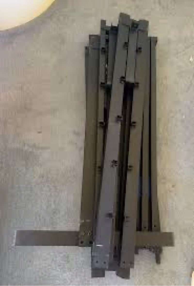 metal bed frame (size unknown)