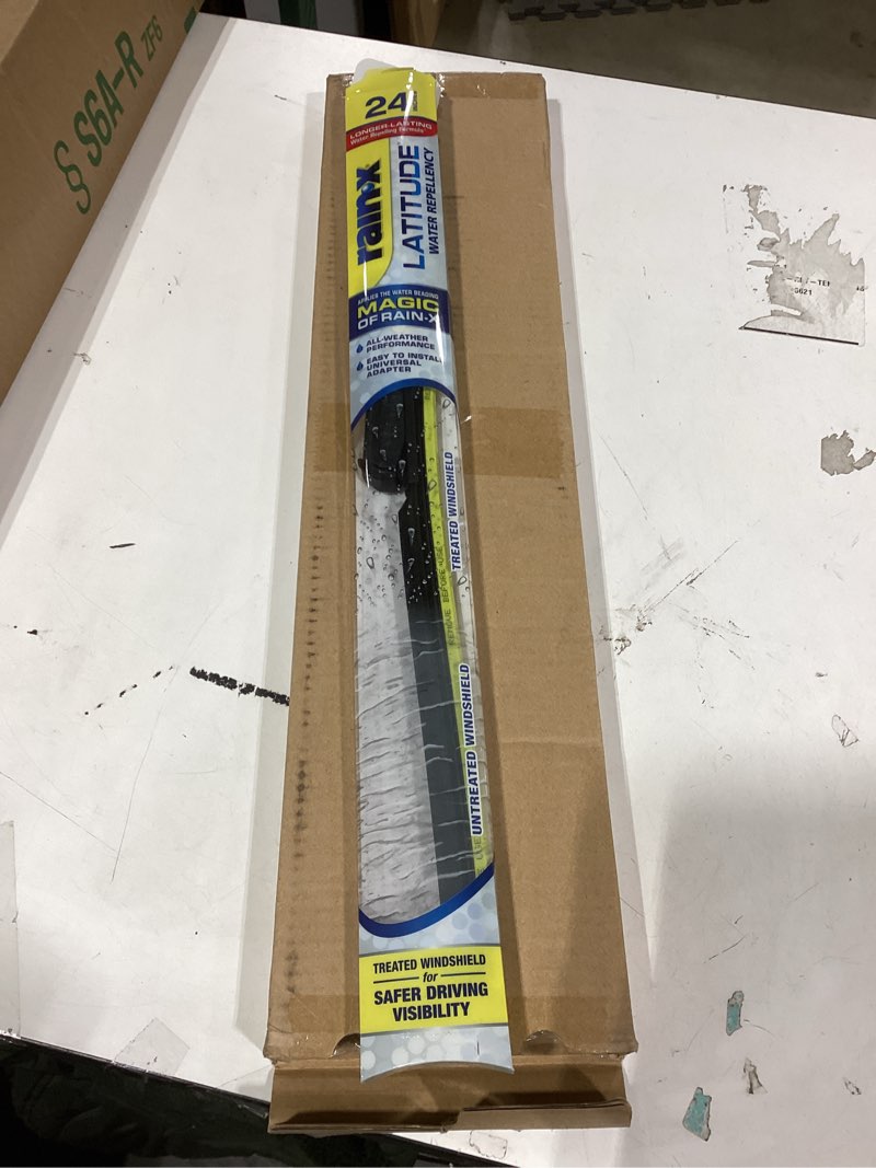 Condition photo showing As Is for Rain-X 810160 Latitude 2-In-1 Water Repellent Wiper Blades, 24" and 19" Windshield Wipers (Pack Of 2), Automotive Replacement Windshield Wiper Blades With Patented Rain-X Water Repellency Formula 24" and 19" Latitude