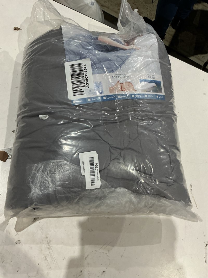 weighted idea weighted blanket for adults (dark grey,48"x72",10lbs) cooling breathable heavy blanket with premium glass beads all-season soft thick comfort