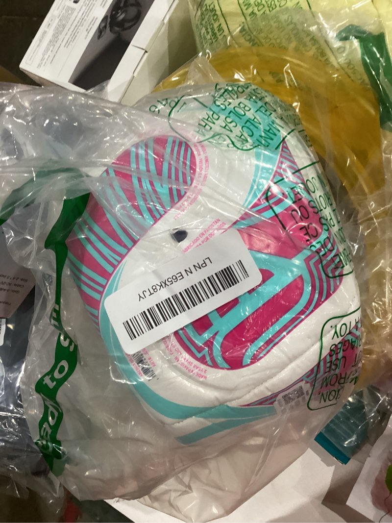 Condition photo showing As Is for adidas fifa world cup 26™ trionda soccer ball white/flash aqua/shock pink 3