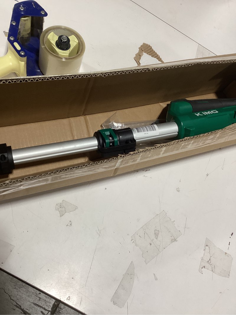 Condition photo showing Good Condition for KIMO Leaf Blower Cordless with Battery and Charger, 310000RPM, 37Inch Telescopic Pole, 750CFM 280MPH, 3Speeds w/Smart Panel, Lightweight 2.5Lb, 2PCS 4000mAh Battery Operated Leaf Blowers for Lawn Care 750CFM Pole Blower 2 Batteries