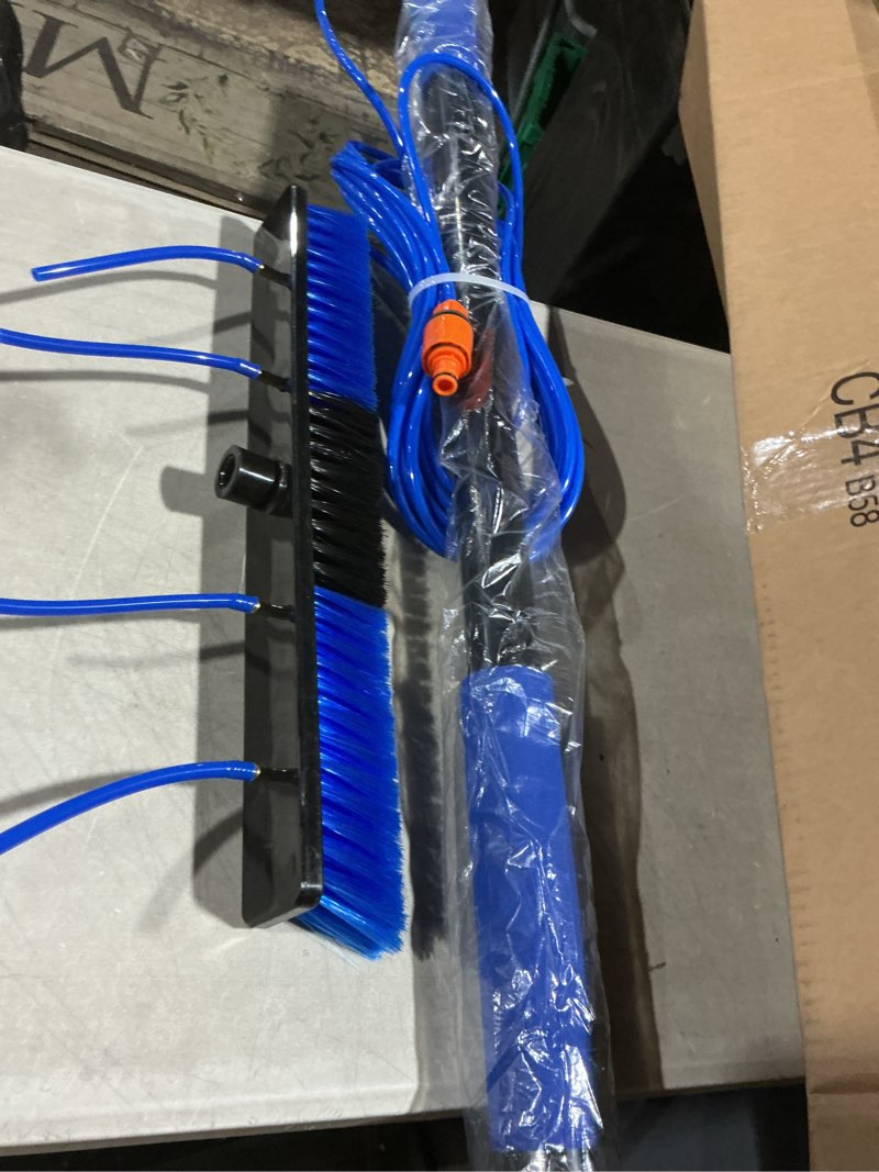 Condition photo showing Good Condition for vevor water fed pole kit, 30ft solar panel cleaning pole with extendable handle, 180° rotatable brush head & 65.6ft hose, household & outdoor window cleaner tool for caravan solar panel deck