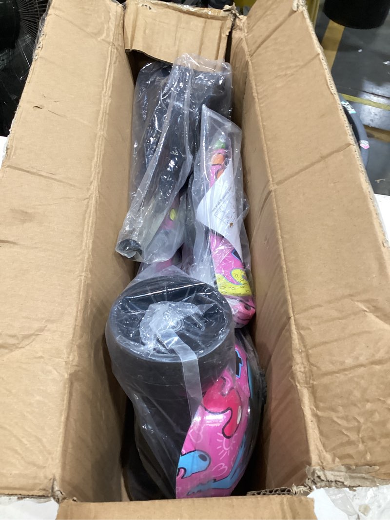 Condition photo showing Good Condition for 2-in-1 kick scooter for kids ages 3-8, adjustable height foldable scooter removable seat, 3 led light wheels, outdoor activities for toddlers boys girls pink