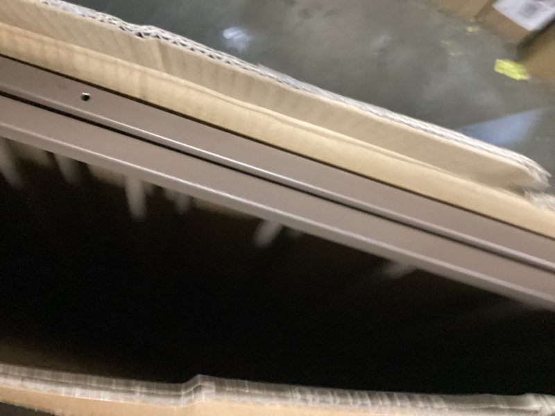 Condition photo showing Good Condition for cumbor 29.2–43" baby gate for stairs, wall-mounted (drill required), expandable no bottom bar dog gate, auto close extra wide walk thru, pet & toddler proof gate, top & bottom of stairways (brown) brown 29.2-43"w x 28"h | hardware mount