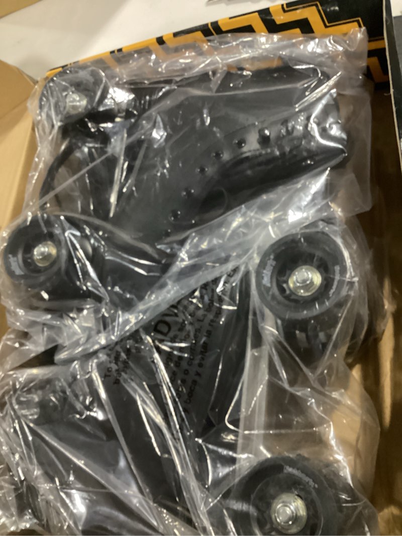 Condition photo showing Good Condition for nattork roller skates for women, pu leather high-top quad skates for beginner, indoor outdoor 4 wheels double-row skates for adults black women's 8/ men's 7