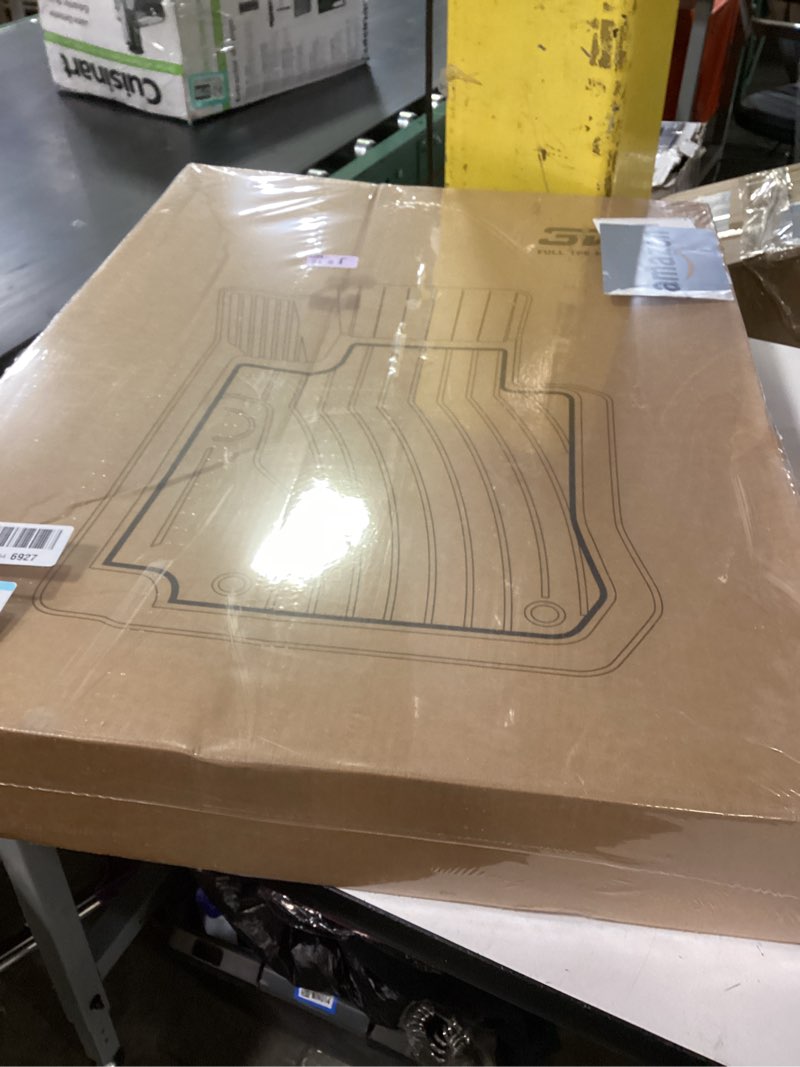 3w floor mats fit for ford f150/f-150 lightning supercrew cab 2015-2024 2025, tpe all weather custom fit car accessories 1st only car liners black (not fit for vinyl floor) 15-25 f150 floor mats 1st row only