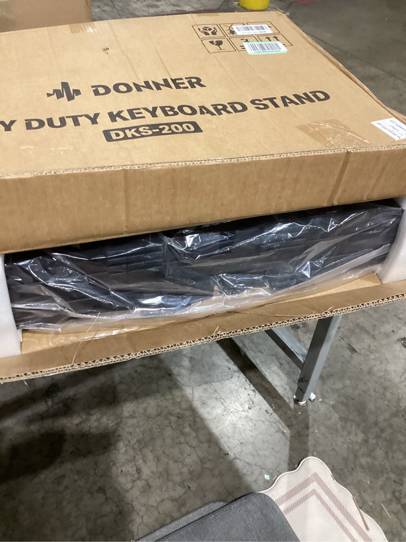 Condition photo showing Good Condition for Donner Collapsible Piano Keyboard Stand Adjustable for 54–88 Key Digital Pianos 180° Foldable Legs, 8-Level Height, Sturdy Heavy-Duty Music Stand for Home & Studio Use DKS-200