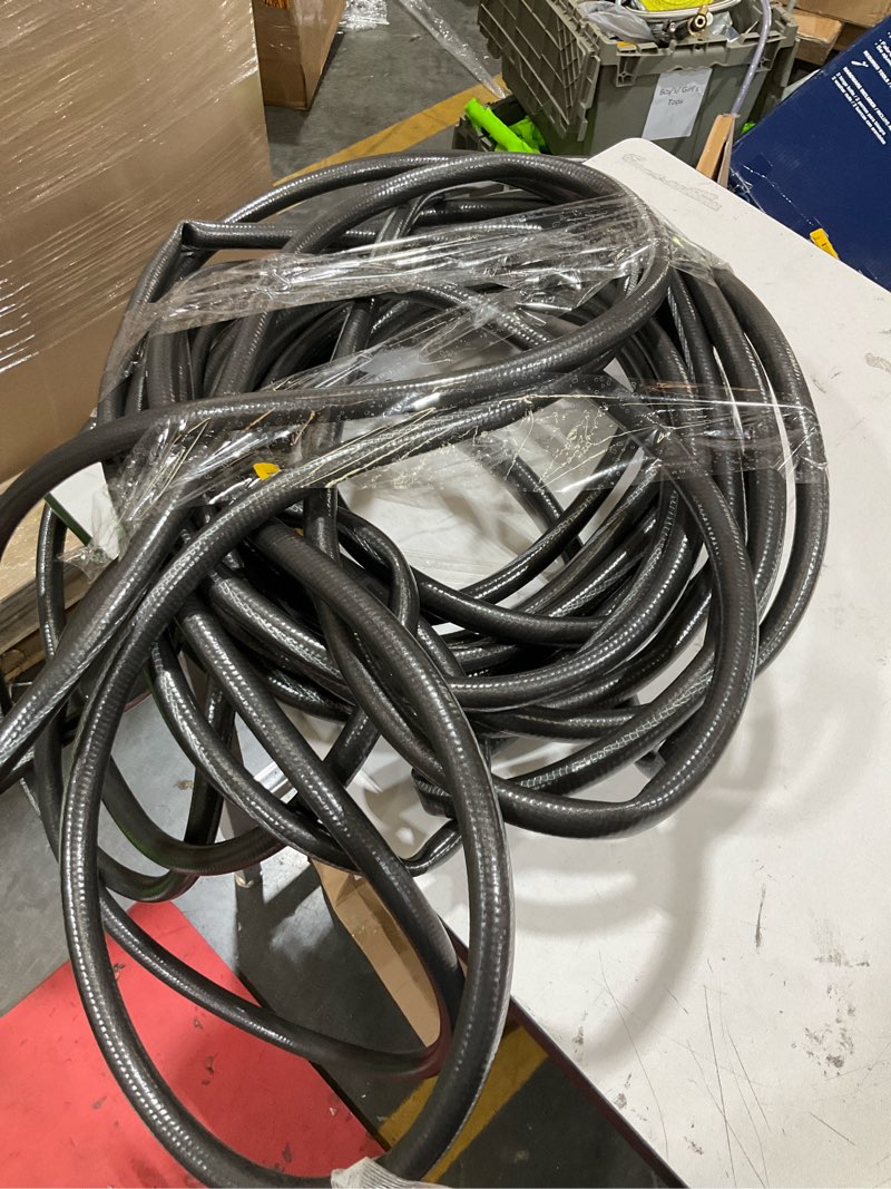 Condition photo showing As Is for neverkink teknor apex 5/8-in x heavy -duty kink free vinyl gray coiled hose