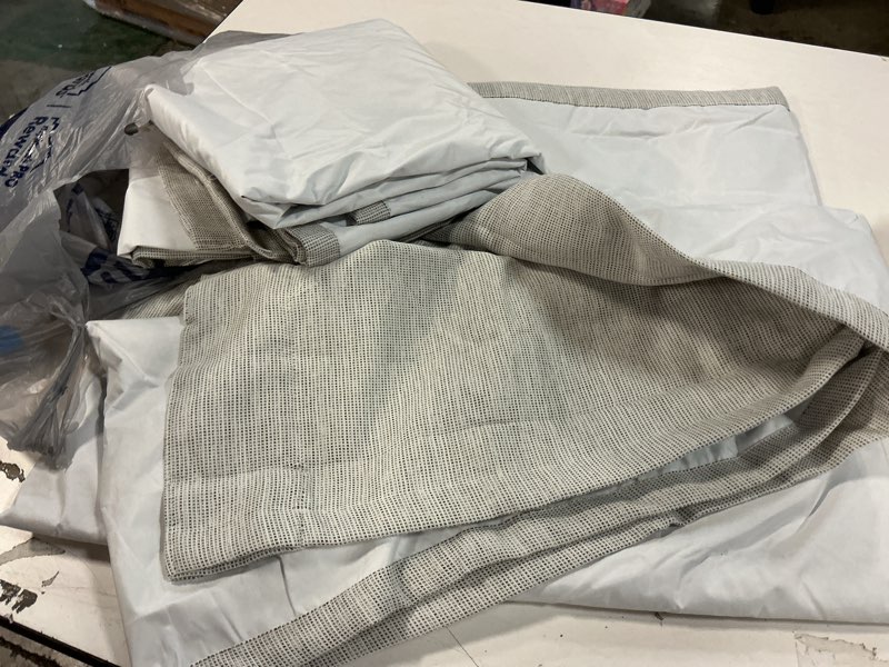 Condition photo showing As Is for Harbor Breeze Ollington 37in x 84 in Matte White with White/White Oak Blades LED Ceiling Fan With