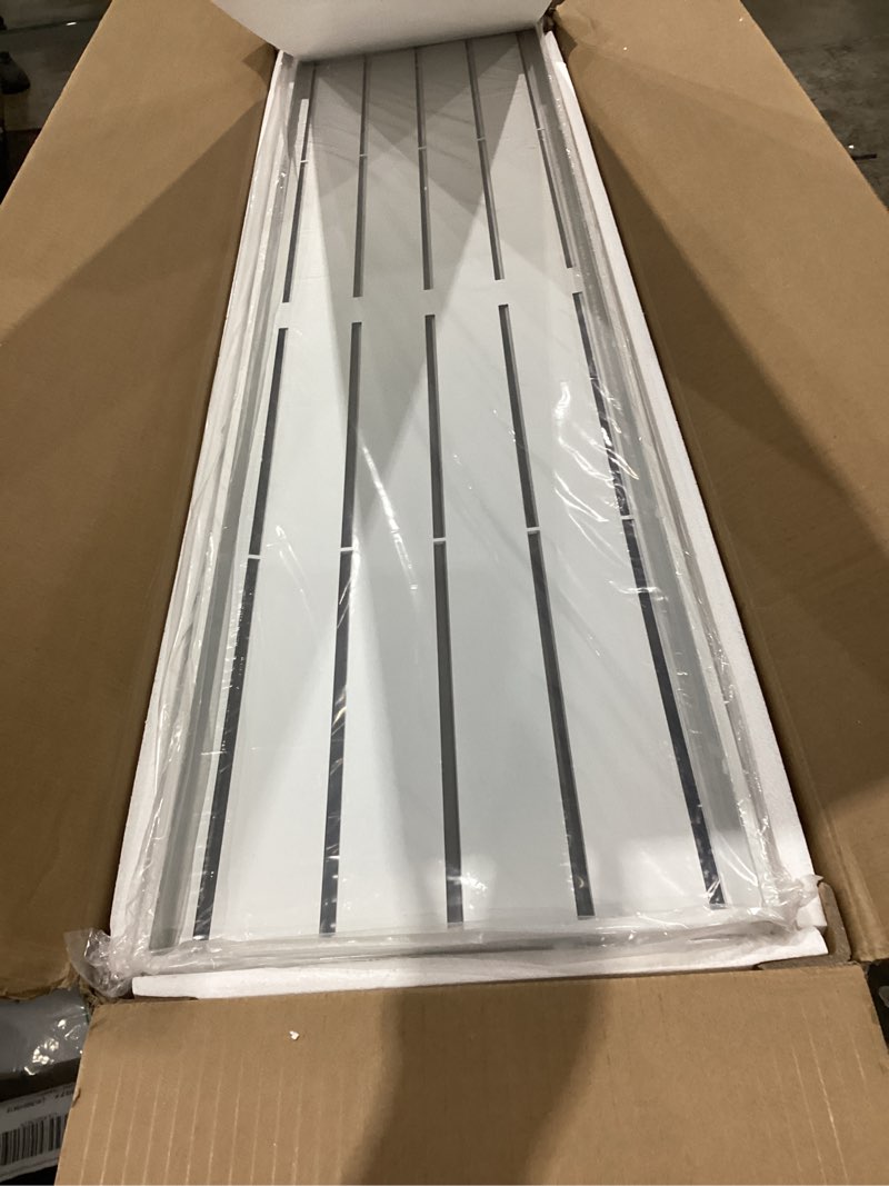 Condition photo showing Good Condition for privacy fence screen outdoor freestanding privacy panel, 72" h×47" w hdpe decorative panels with stand, room/garden divider, outdoor privacy screen for patio,deck, balcony, pool