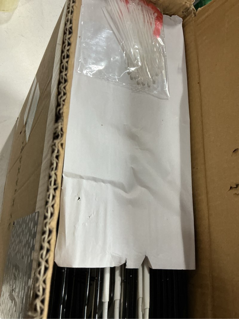 Condition photo showing New/Like New for 3-tier diy indoor cat cage with skylight, accommodates multiple pets; foldable large cat cage enclosure (with litter box area); 43.7-inch metal wire cat bed habitat