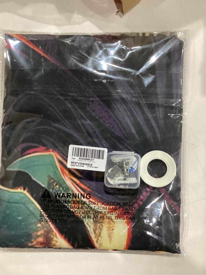 Condition photo showing New/Like New for Halloween Door Cover Ghostly Figure Creeping Shadow Spooky Decor 71x35 Inches 01