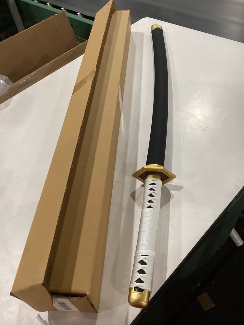 Condition photo showing New/Like New for Sword Valley Demon Series Anime Sword - Slayers Katana?40.9" Length?Anime Original Texture Carbon Steel Blade Carving Symbol?Non-Slip Grip?for Cosplay & Display Sabito