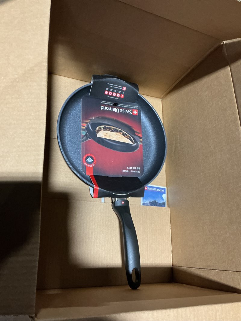 Swiss Diamond 11 Inch Frying Pan Nonstick Diamond Frying Pan, Aluminum Coated Skillet, Dishwasher Sa