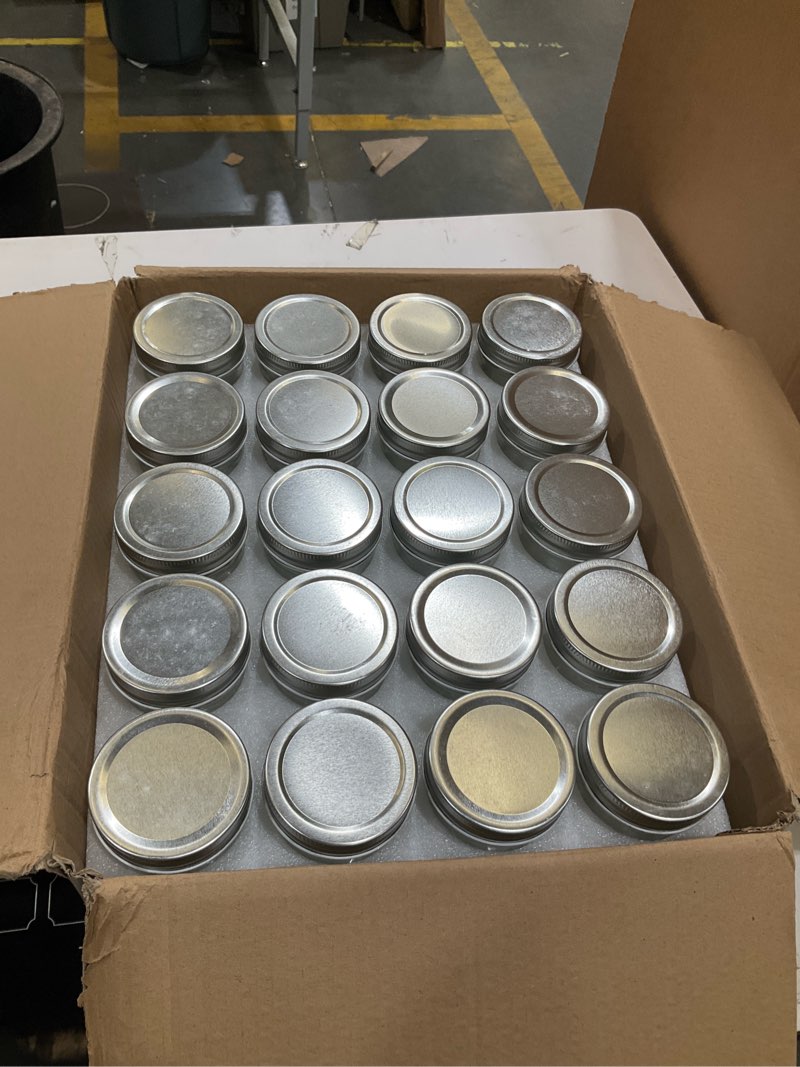 Condition photo showing Good Condition for accguan 4oz glass jars with lids(silver),mason jars,ideal for honey,jam,wedding favor,diy magnetic mini spice jars for kitchen,set of 40 smooth -4oz-40pack-silver lids